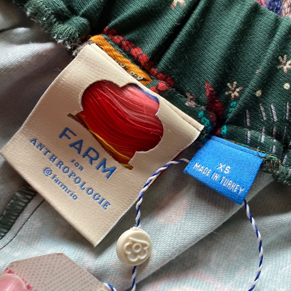 HTF Anthropologie Farm Rio Fernanda Flared Pants - Picture 6 of 10